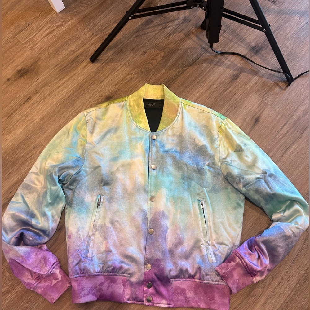 AMIRI tie dye bomber jacket
